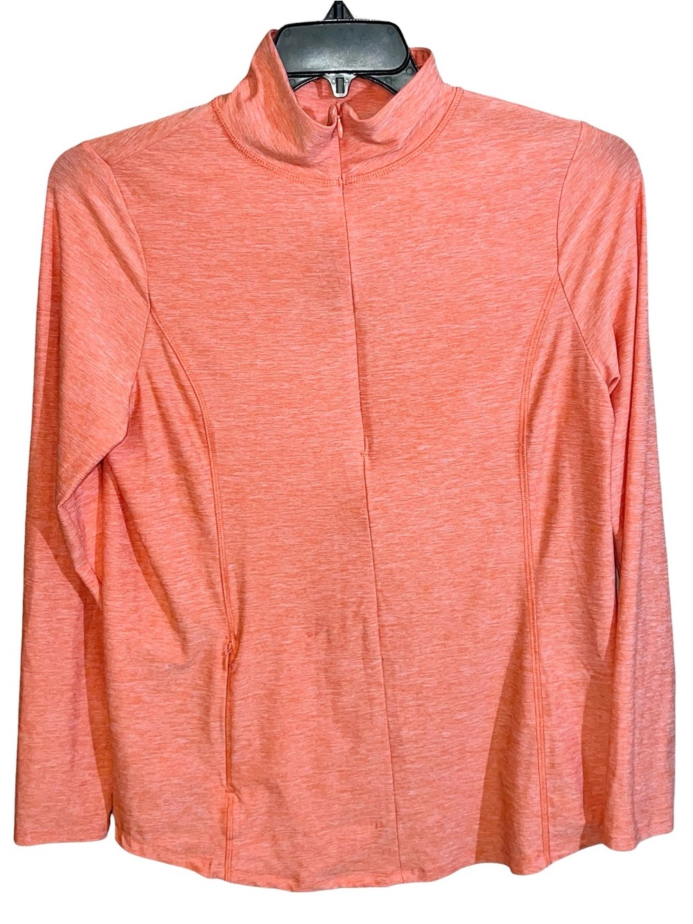 Duluth Trading Co. Active Wear 1/2 Zip Long Sleeve Shirt Women’s M Orange